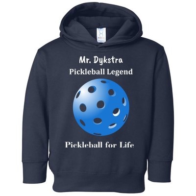 Custom Pickleball For Life Personalize Text Name Toddler Hoodie