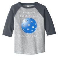 Custom Pickleball For Life Personalize Text Name Toddler Fine Jersey T-Shirt