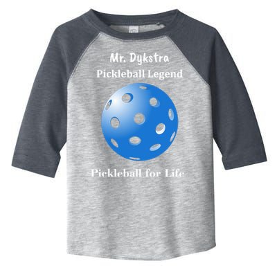 Custom Pickleball For Life Personalize Text Name Toddler Fine Jersey T-Shirt