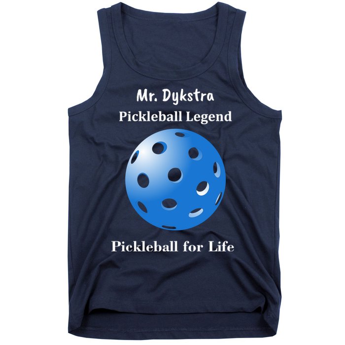 Custom Pickleball For Life Personalize Text Name Tank Top