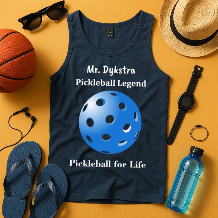 Custom Pickleball For Life Personalize Text Name Tank Top