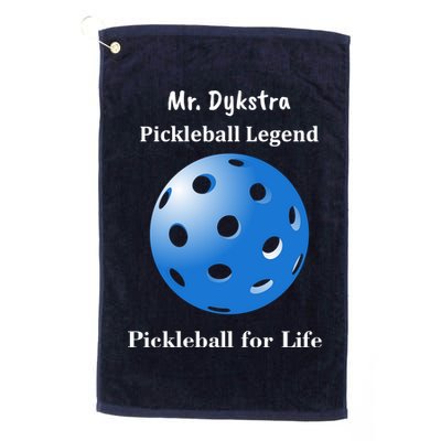 Custom Pickleball For Life Personalize Text Name Golf Towel