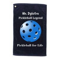 Custom Pickleball For Life Personalize Text Name Golf Towel