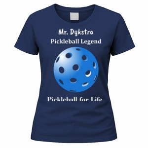 Custom Pickleball For Life Personalize Text Name Women's T-Shirt