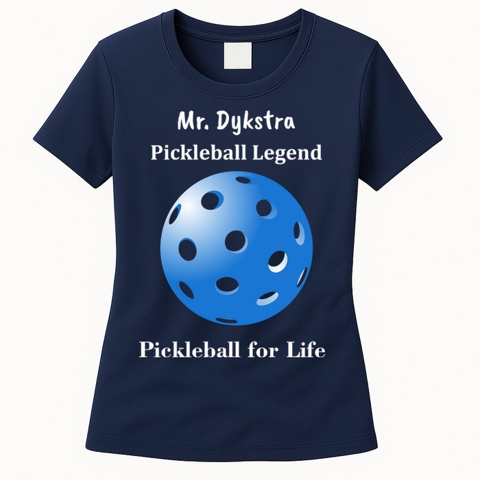 Custom Pickleball For Life Personalize Text Name Womens T-Shirt