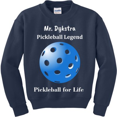 Custom Pickleball For Life Personalize Text Name Kids Sweatshirt