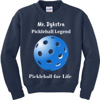 Custom Pickleball For Life Personalize Text Name Kids Sweatshirt
