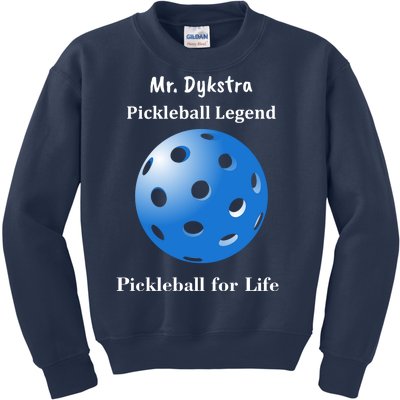 Custom Pickleball For Life Personalize Text Name Kids Sweatshirt