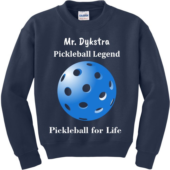 Custom Pickleball For Life Personalize Text Name Kids Sweatshirt
