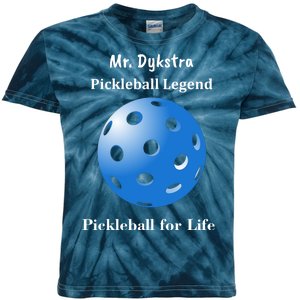 Custom Pickleball For Life Personalize Text Name Kids Tie-Dye T-Shirt