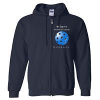 Custom Pickleball For Life Personalize Text Name Full Zip Hoodie