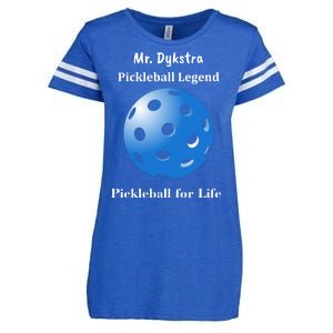 Custom Pickleball For Life Personalize Text Name Enza Ladies Jersey Football T-Shirt