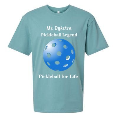 Custom Pickleball For Life Personalize Text Name Sueded Cloud Jersey T-Shirt
