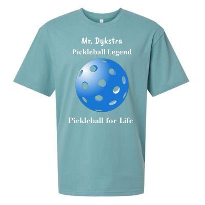 Custom Pickleball For Life Personalize Text Name Sueded Cloud Jersey T-Shirt