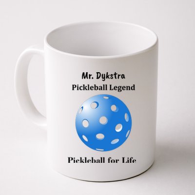 Custom Pickleball For Life Personalize Text Name Coffee Mug