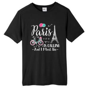 Cute Paris France Vacation Travel Funny Christmas Gift Tall Fusion ChromaSoft Performance T-Shirt