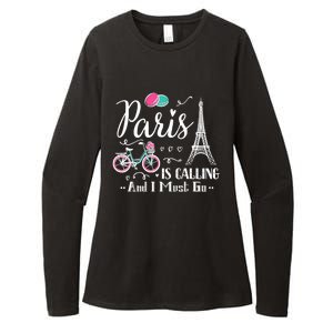 Cute Paris France Vacation Travel Funny Christmas Gift Womens CVC Long Sleeve Shirt