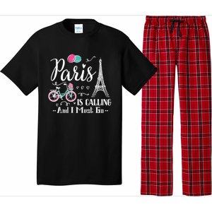 Cute Paris France Vacation Travel Funny Christmas Gift Pajama Set