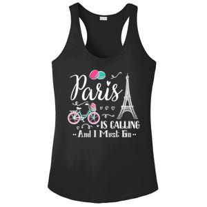 Cute Paris France Vacation Travel Funny Christmas Gift Ladies PosiCharge Competitor Racerback Tank