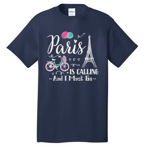 Cute Paris France Vacation Travel Funny Christmas Gift Tall T-Shirt