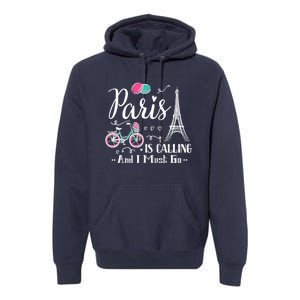 Cute Paris France Vacation Travel Funny Christmas Gift Premium Hoodie