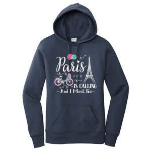 Cute Paris France Vacation Travel Funny Christmas Gift Women's Pullover Hoodie