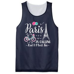 Cute Paris France Vacation Travel Funny Christmas Gift Mesh Reversible Basketball Jersey Tank