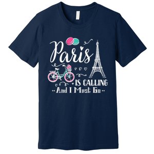 Cute Paris France Vacation Travel Funny Christmas Gift Premium T-Shirt