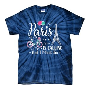 Cute Paris France Vacation Travel Funny Christmas Gift Tie-Dye T-Shirt