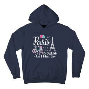 Cute Paris France Vacation Travel Funny Christmas Gift Tall Hoodie