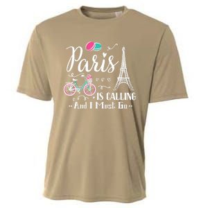 Cute Paris France Vacation Travel Funny Christmas Gift Cooling Performance Crew T-Shirt