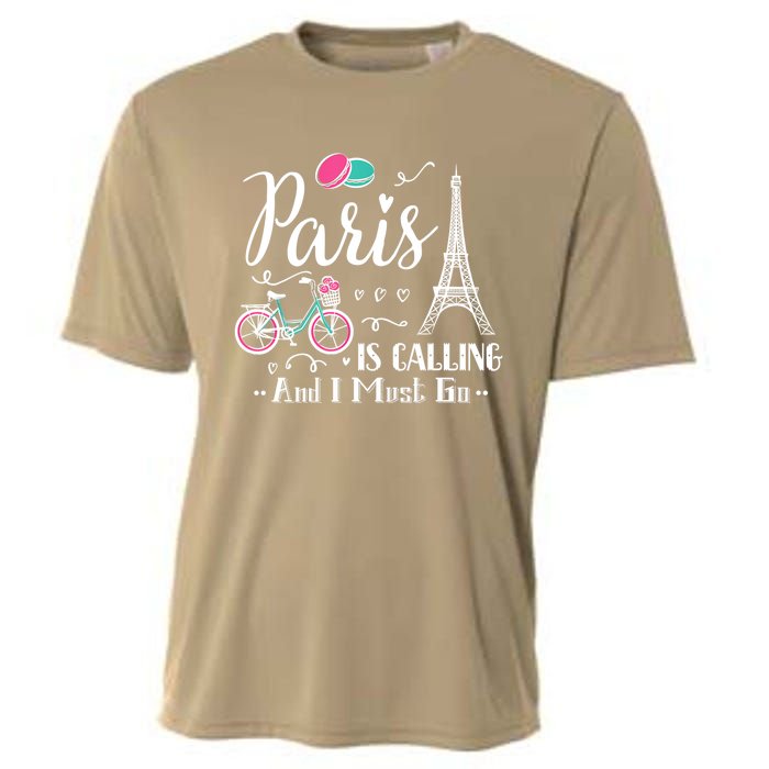 Cute Paris France Vacation Travel Funny Christmas Gift Cooling Performance Crew T-Shirt