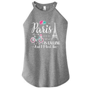 Cute Paris France Vacation Travel Funny Christmas Gift Women's Perfect Tri Rocker Tank