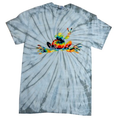 Cool Peace Frog Tie Dye 1960s Fashion Nonconformists Tie-Dye T-Shirt