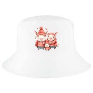 Christmas Pig Family Matching Outfit Cool Comfort Performance Bucket Hat