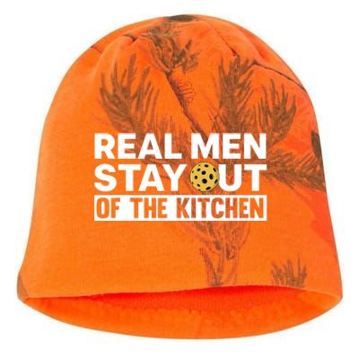 Cool Pickleball For Dad Pickle Ball Sports Team Kitchen Kati - Camo Knit Beanie