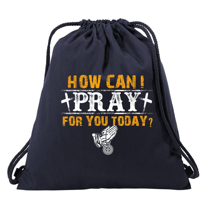 Christian Prayer For You Jesus Or Faith How Can I Pray Drawstring Bag