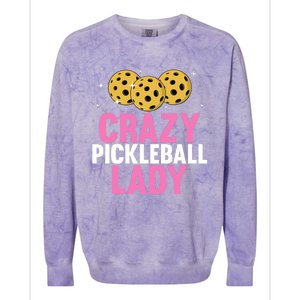 Cool Pickleball For Wo Girls Pickleball Player & Lover Colorblast Crewneck Sweatshirt