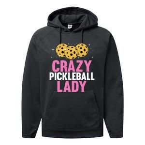 Cool Pickleball For Wo Girls Pickleball Player & Lover Performance Fleece Hoodie