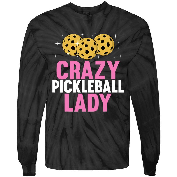 Cool Pickleball For Wo Girls Pickleball Player & Lover Tie-Dye Long Sleeve Shirt