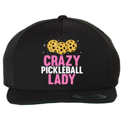 Cool Pickleball For Wo Girls Pickleball Player & Lover Wool Snapback Cap