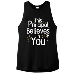 Cute Principal For Men Women School Head Principal Ladies PosiCharge Tri-Blend Wicking Tank