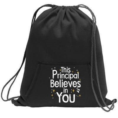 Cute Principal For Men Women School Head Principal Sweatshirt Cinch Pack Bag