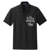 Cute Principal For Men Women School Head Principal Dry Zone Grid Polo