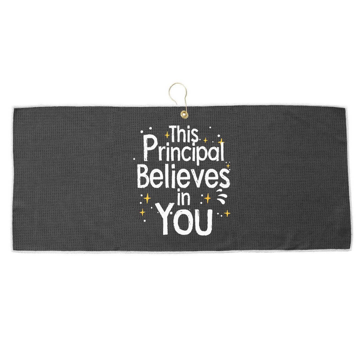Cute Principal For Men Women School Head Principal Large Microfiber Waffle Golf Towel
