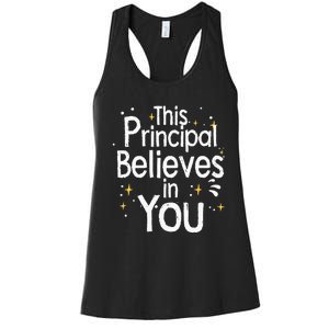 Cute Principal For Men Women School Head Principal Women's Racerback Tank