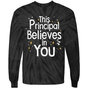 Cute Principal For Men Women School Head Principal Tie-Dye Long Sleeve Shirt