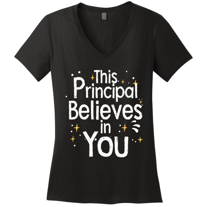 Cute Principal For Men Women School Head Principal Women's V-Neck T-Shirt