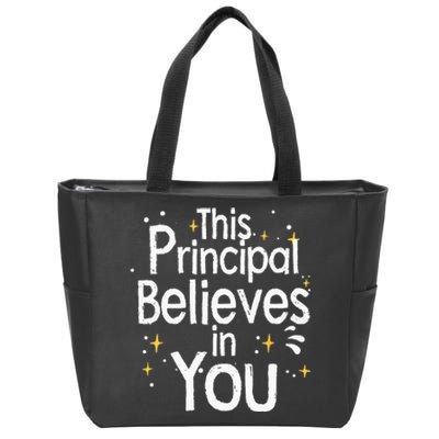 Cute Principal For Men Women School Head Principal Zip Tote Bag