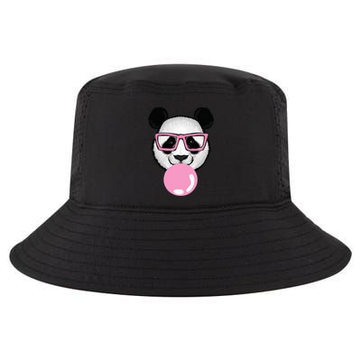 Cool Panda Face Eating Gum And Makes A Bubble  Cool Comfort Performance Bucket Hat